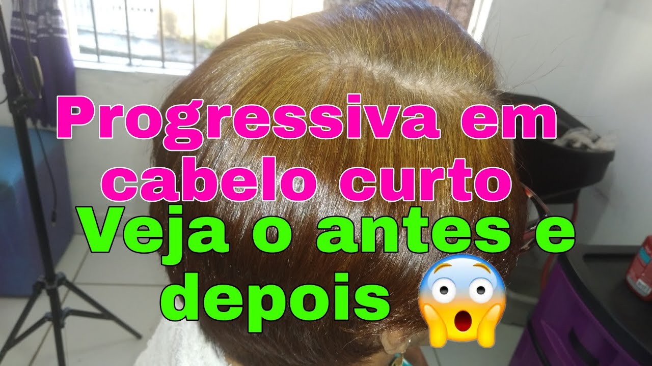 Uma progressiva em um cabelo curto/crespo. Veja o antes e depois 😉