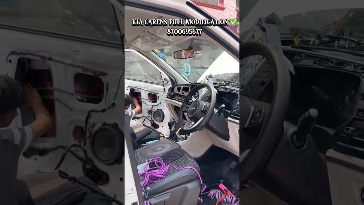 kia carens : base to top modification ✅ #caraccessories #kia #carens  दिल्ली 📌