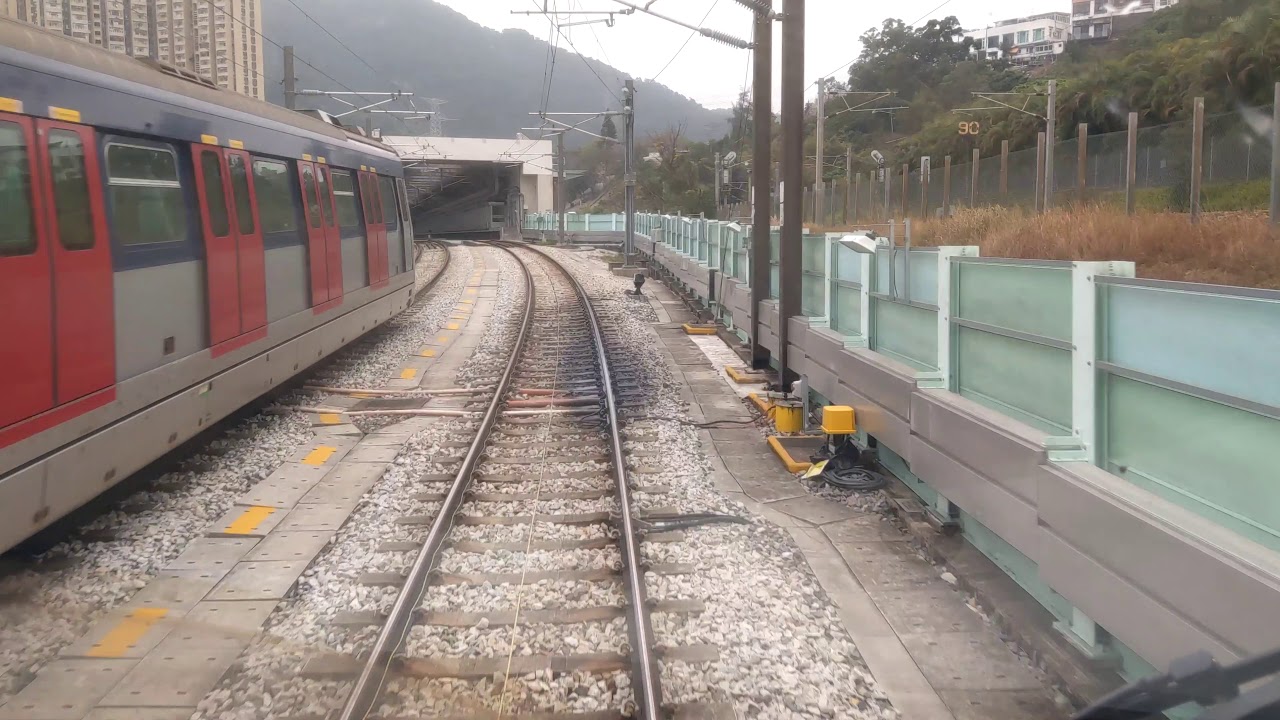 屯馬綫一期大圍至顯徑前面展望　Driver eye's view from Tai Wai - Hin Keng on Tuen Ma Line Phase 1
