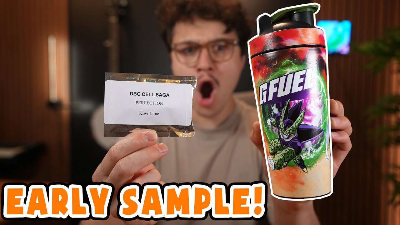 Trying the Dragon Ball Z Perfection GFUEL Flavor!