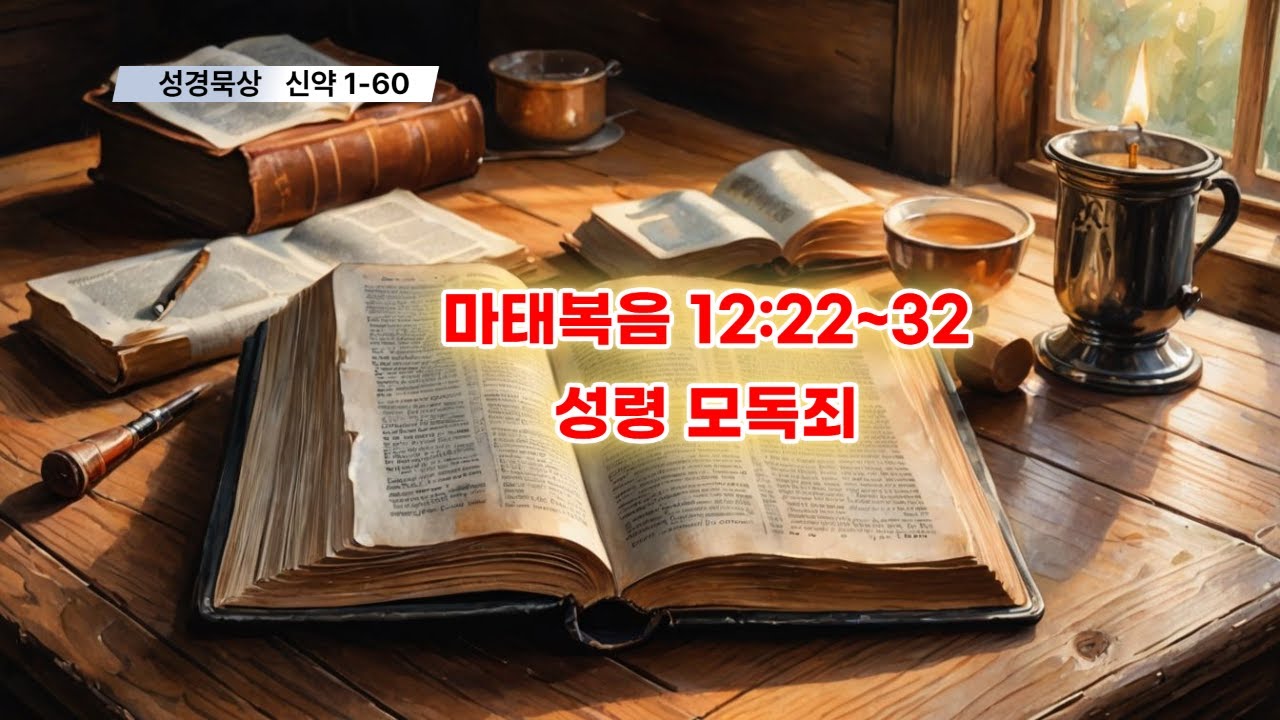 [야곱의 말씀묵상] 신약1-60. 마태복음 12장 22~32절