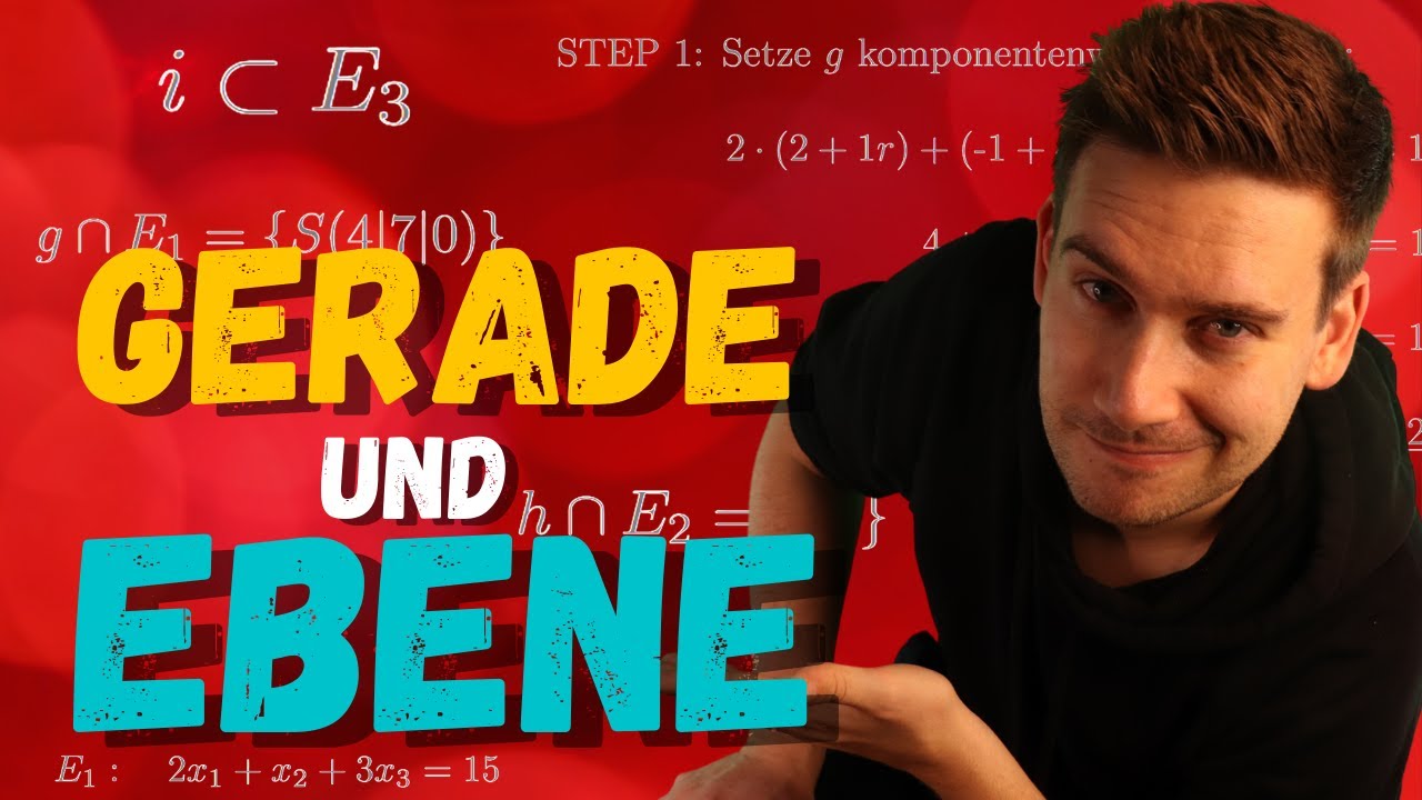 Schneidet die GERADE die EBENE? | 3 Aufgaben | HOW TO MATHE ABI 2025: Vektorrechnung
