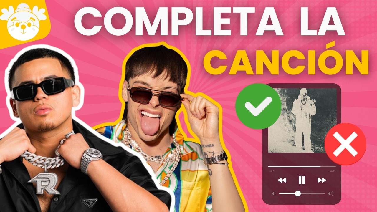 🎉COMPLETA la Canción de Corridos Tumbados 👀 Sin Equivocarte - RETO MUSICAL 🎵