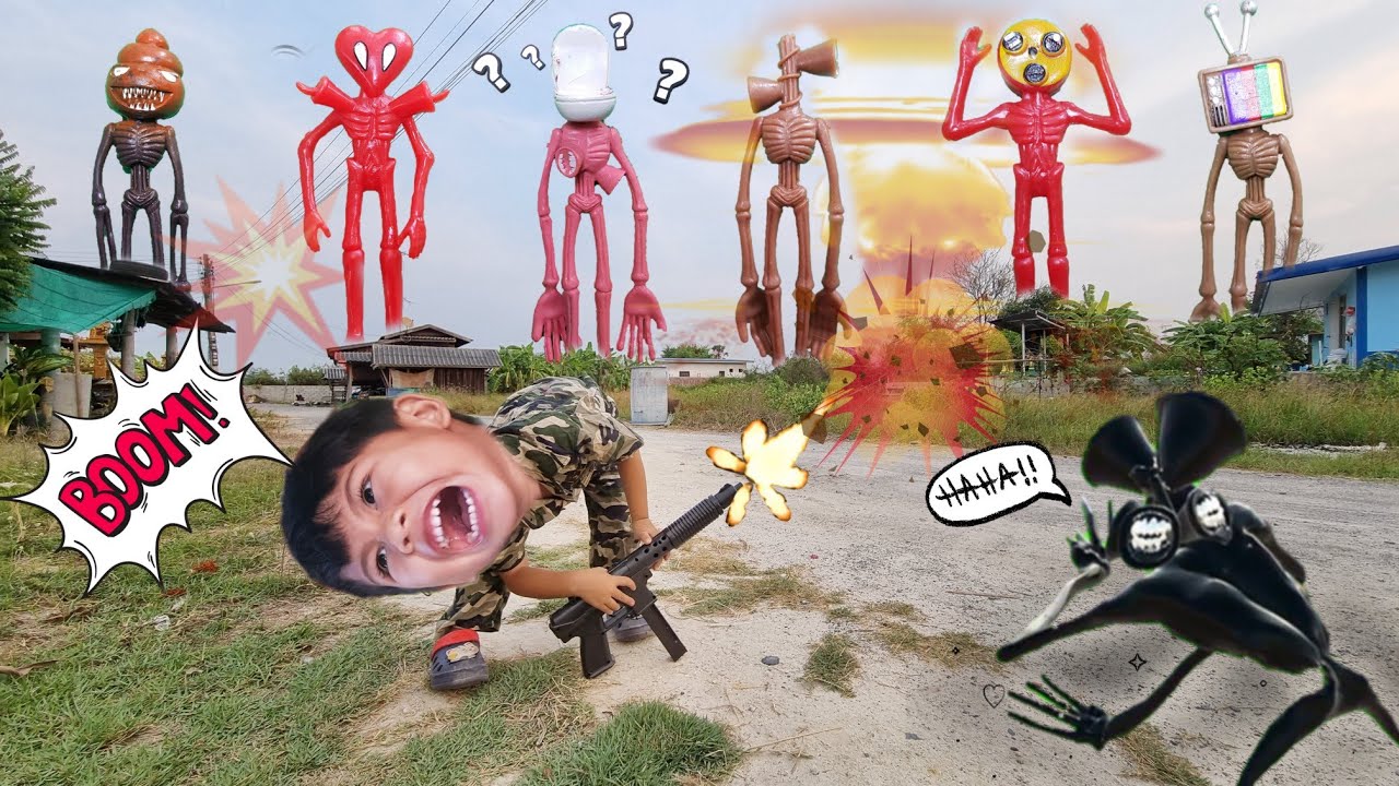 Hunt Siren head scp‼️ รวมคลิป ล่าไซเรนเฮด เปรตหัวลำโพง ep.3 ใส่ชุดทหาร ล่าไซเรนเฮดชุดใหม่ | เจ้าเปา