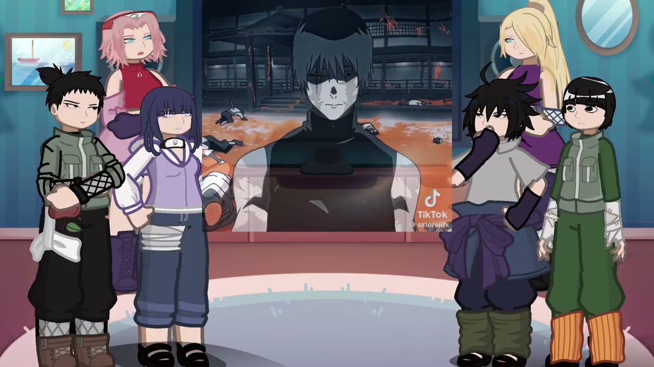 Naruto friends react to naruto as maki zenin | jujutsu kaisen | Sasuke | Gacha life 2