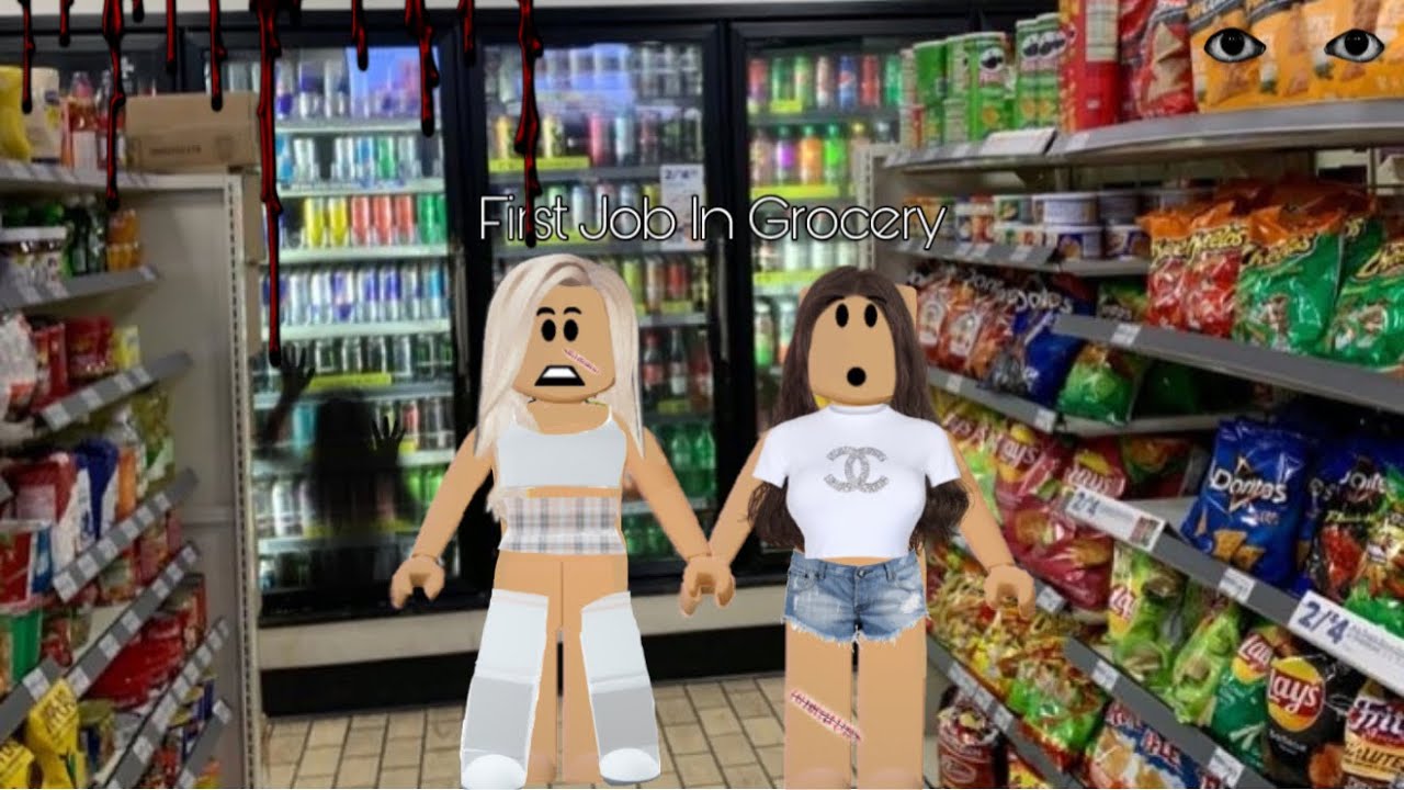 Scary Grocery Store In Roblox With My Sister 😱