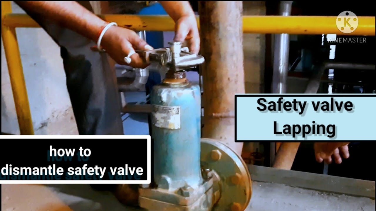 Dismantle safety Valve & Lapping #safety_valve