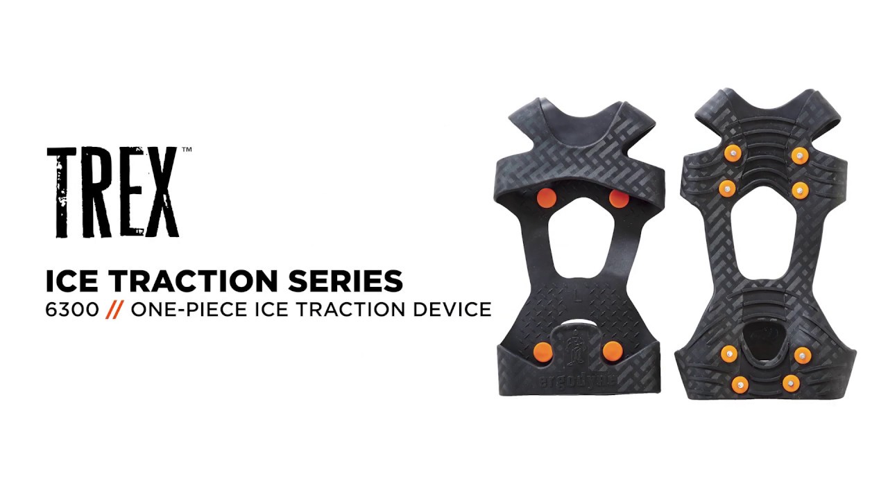 Ergodyne 6300 Ice Cleats Feature a Slip-On Design with 8 Carbon Steel Studs