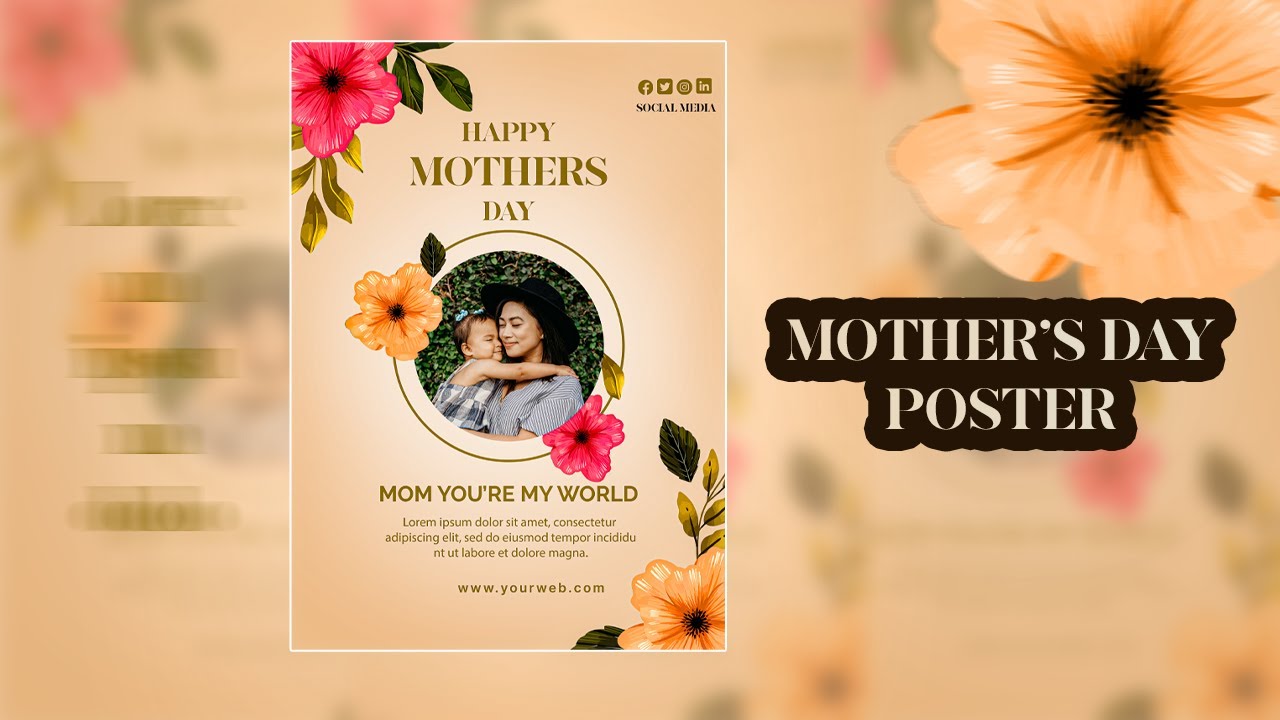 Mother's Day Special Poster Design In Adobe Photoshop CC Tutorial
