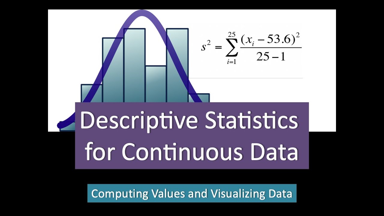 (18C) Descriptive Statistics of Continuous Data