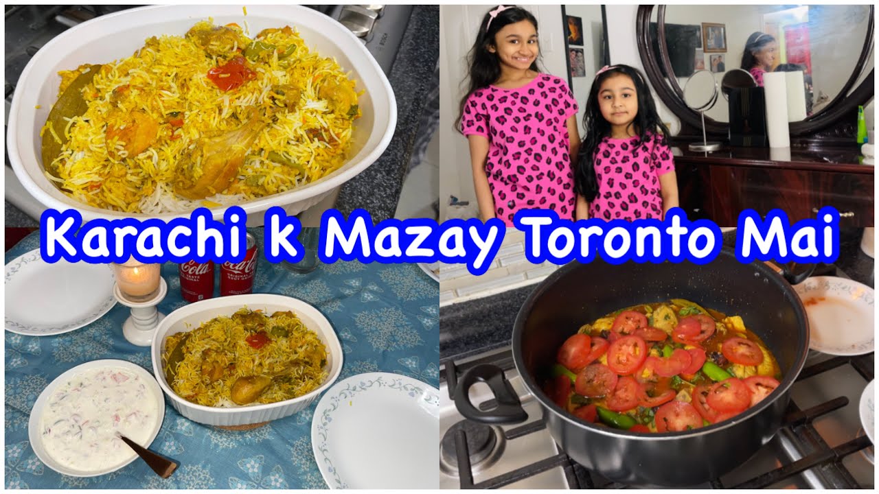 Ab Karachi Pakistan K Mazay Canada Main 😍 Chicken Biryani Degi Karachi Style | Huma Khan Vlogs