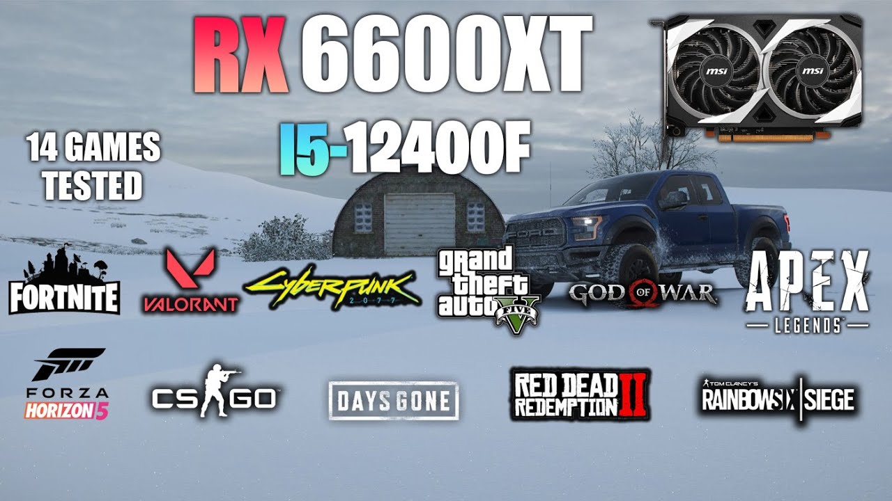 RX 6600XT : Test in 14 Games ft i5 12400F - RX 6600XT GAMING