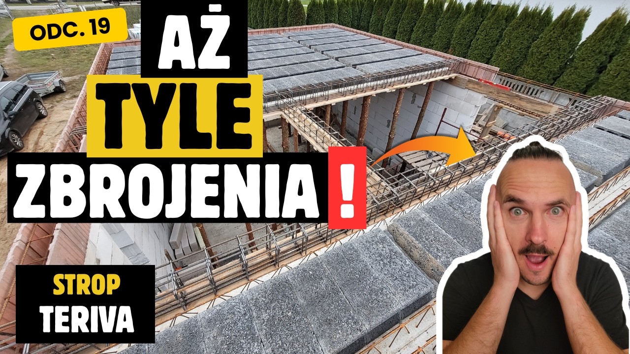 Vlog budowlany | Odc. 19  Zbrojenie stropu teriva | Dom na start 114m2 | SSO | Strop teriva |
