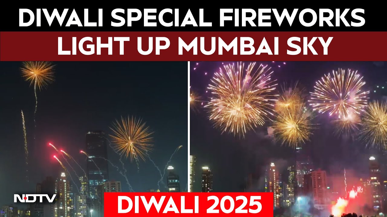 Mumbai Diwali News | Diwali 2025: Mumbai Sky Lights Up With Spectacular Fireworks