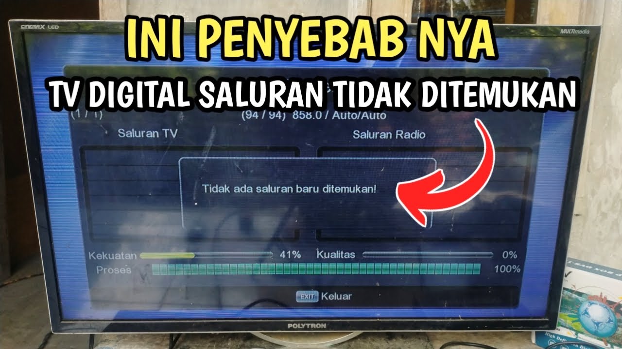 PENYEBAB TV DIGITAL SALURAN TIDAK DITEMUKAN SAAT DI SCAN OTOMATIS,INI SOLUSI NYA 💯 BERHASIL 👍