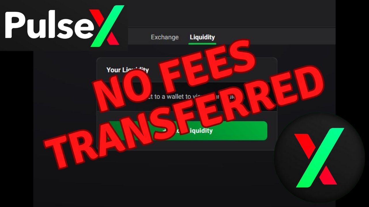 PulseX Liquidity Provider Fees Not Paid To LP Holders