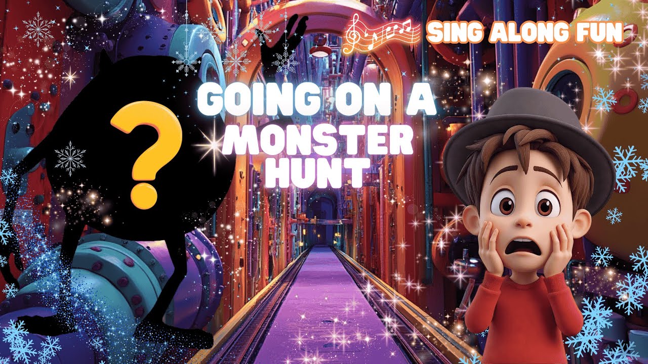 Going on a MONSTER hunt - FREEZE DANCE! Nursery songs for children