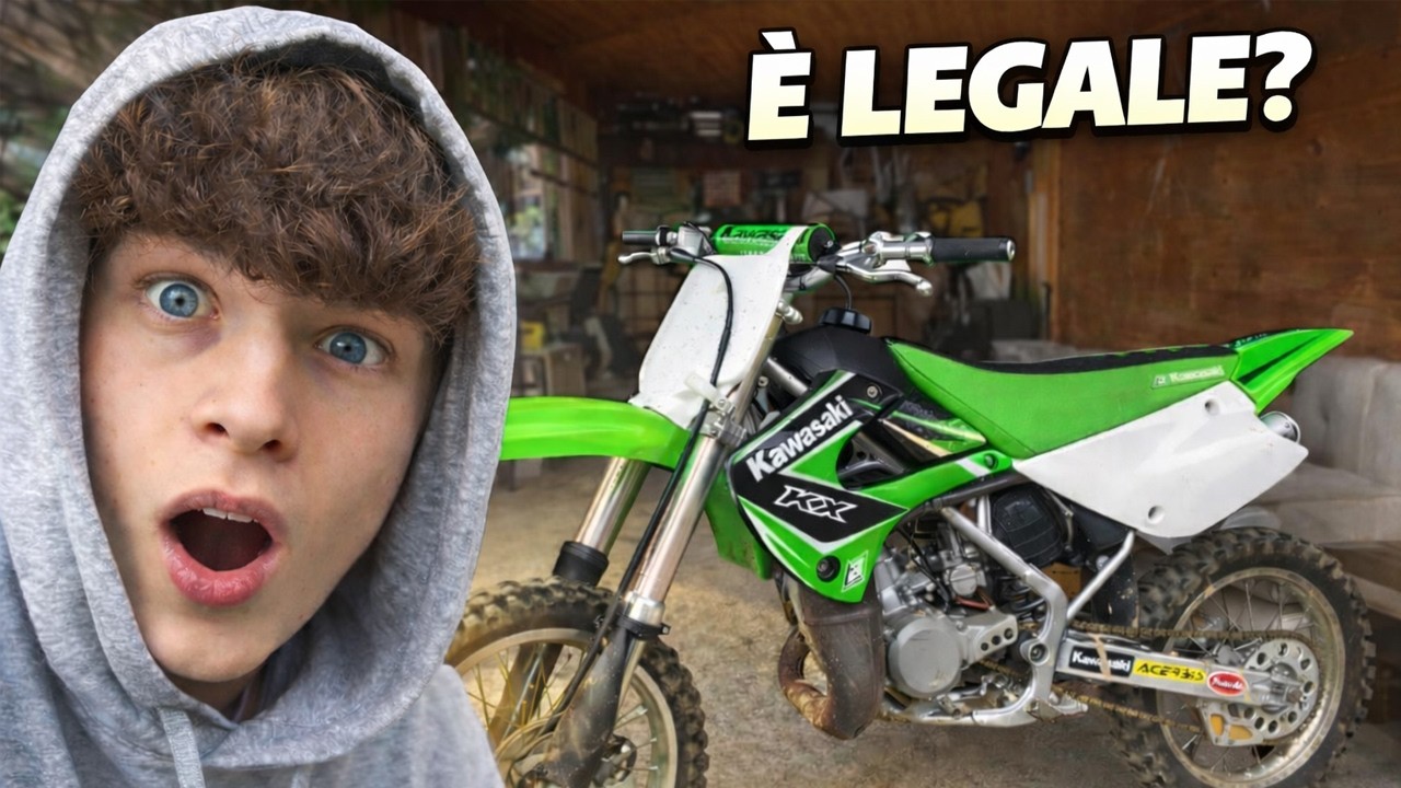 KX85 Kawasaki a fuoco 🔥 (alza il volume)