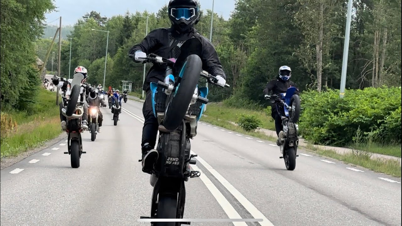 Quedada de Supermotards Brutal en Suecia 🇸🇪