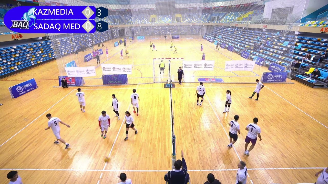 BAQ LIGA. VOLLEYBALL   KAZMEDIA VS SADAQ MEDIA