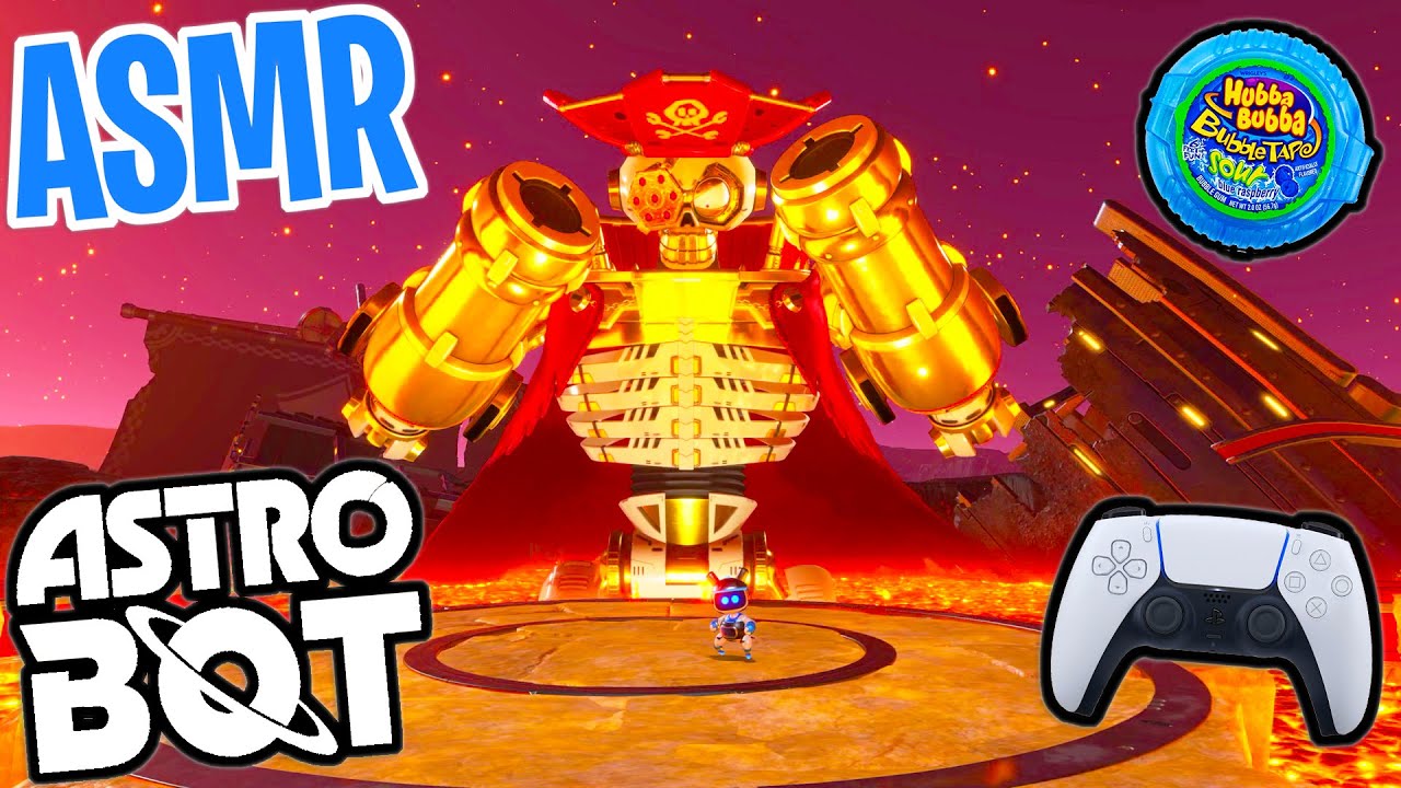 ASMR Gaming 😴 Astro Bot PS5 Relaxing Gum Chewing 🎮🎧 Controller Sounds + Whispering 💤