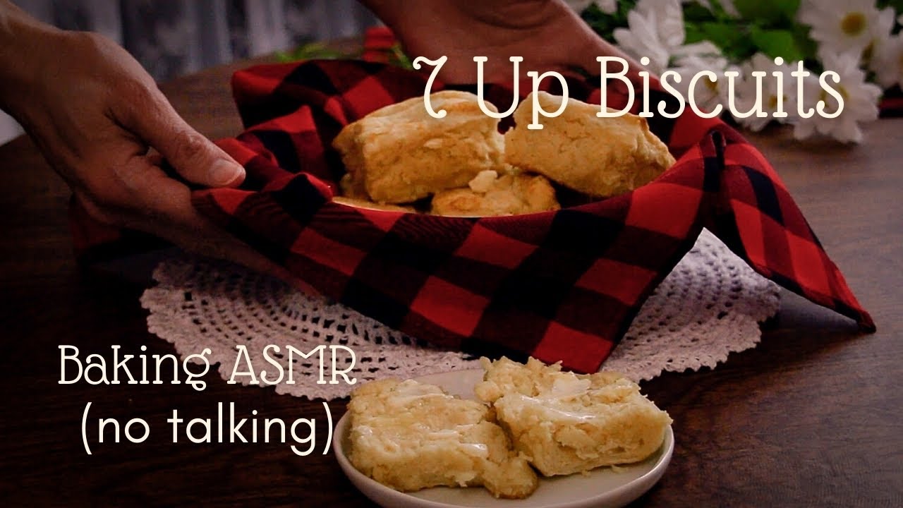 ASMR Baking: 7-Up Biscuits (no talking, with baking sounds, rolling dough, mixing dough)