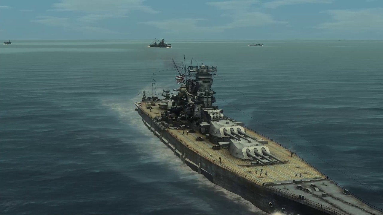 Silent Hunter 4 Yamato and task force vs USS titan