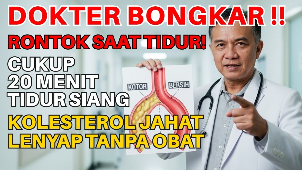 DOKTER BONGKAR‼️ Cara Hancurkan Kolesterol Jahat Saat Tidur Siang Tanpa Obat!