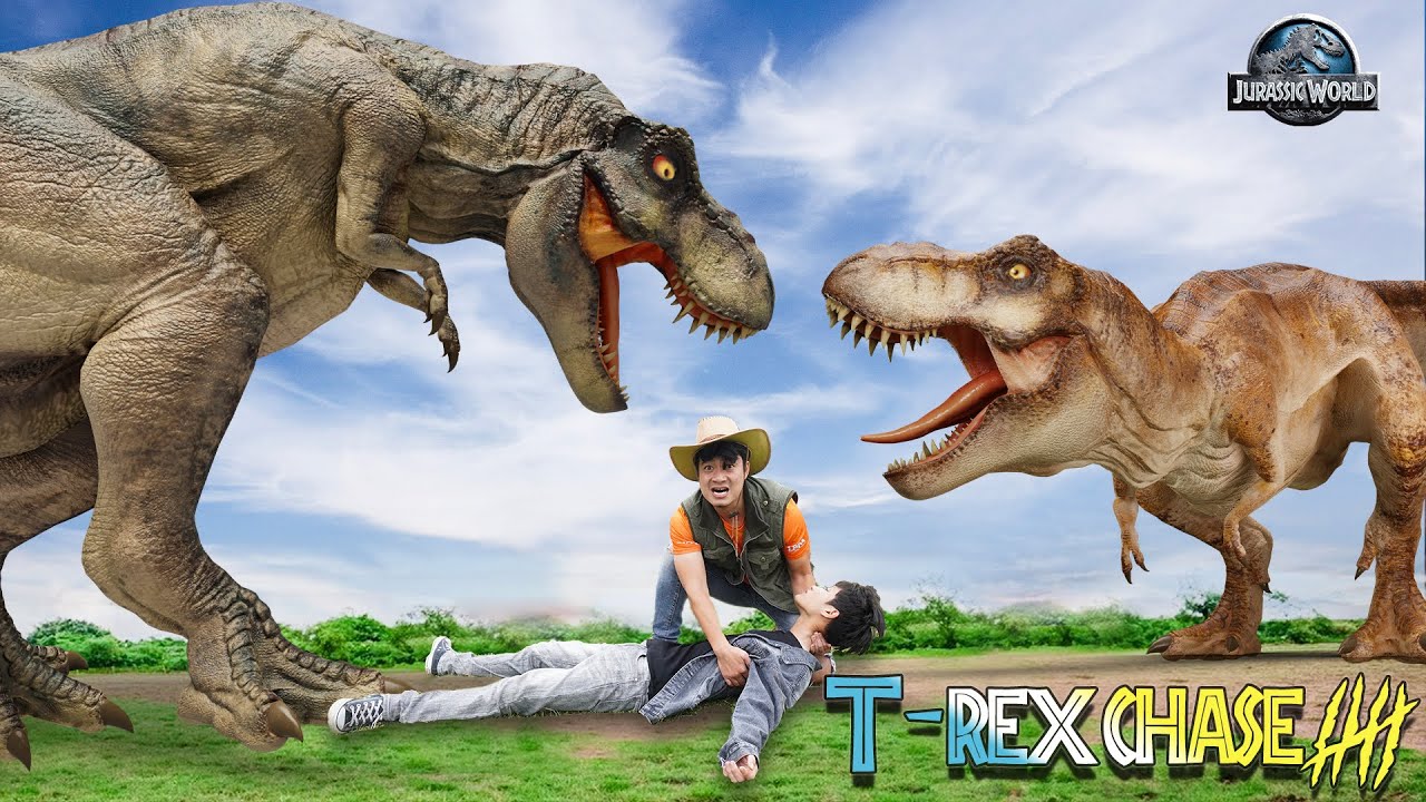 Last Blockbuster Dinosaur T rex Attack | T-rex Chase 5 | Adventure Rexy | Dinosaur | Rexy Films