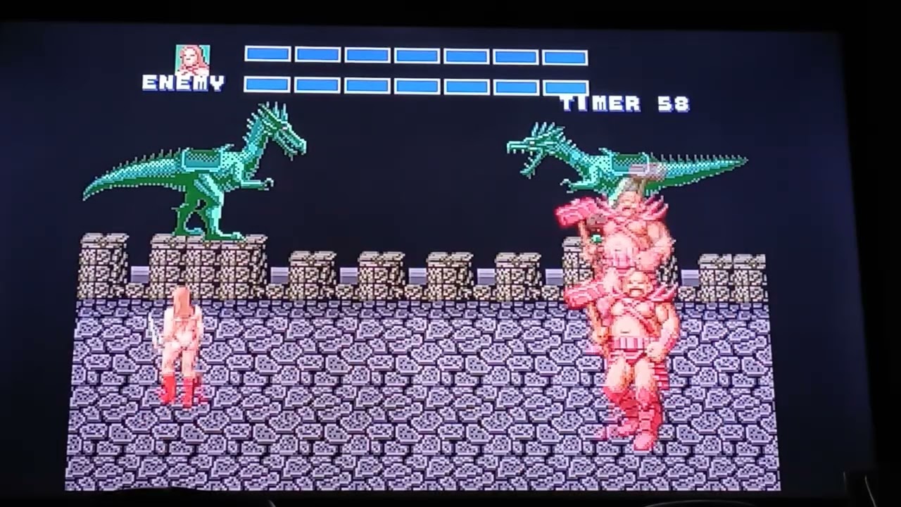 Part 29: Full Play of the Sega Genesis Mini - Golden Axe - 1P Duel Mode - w/Tyris