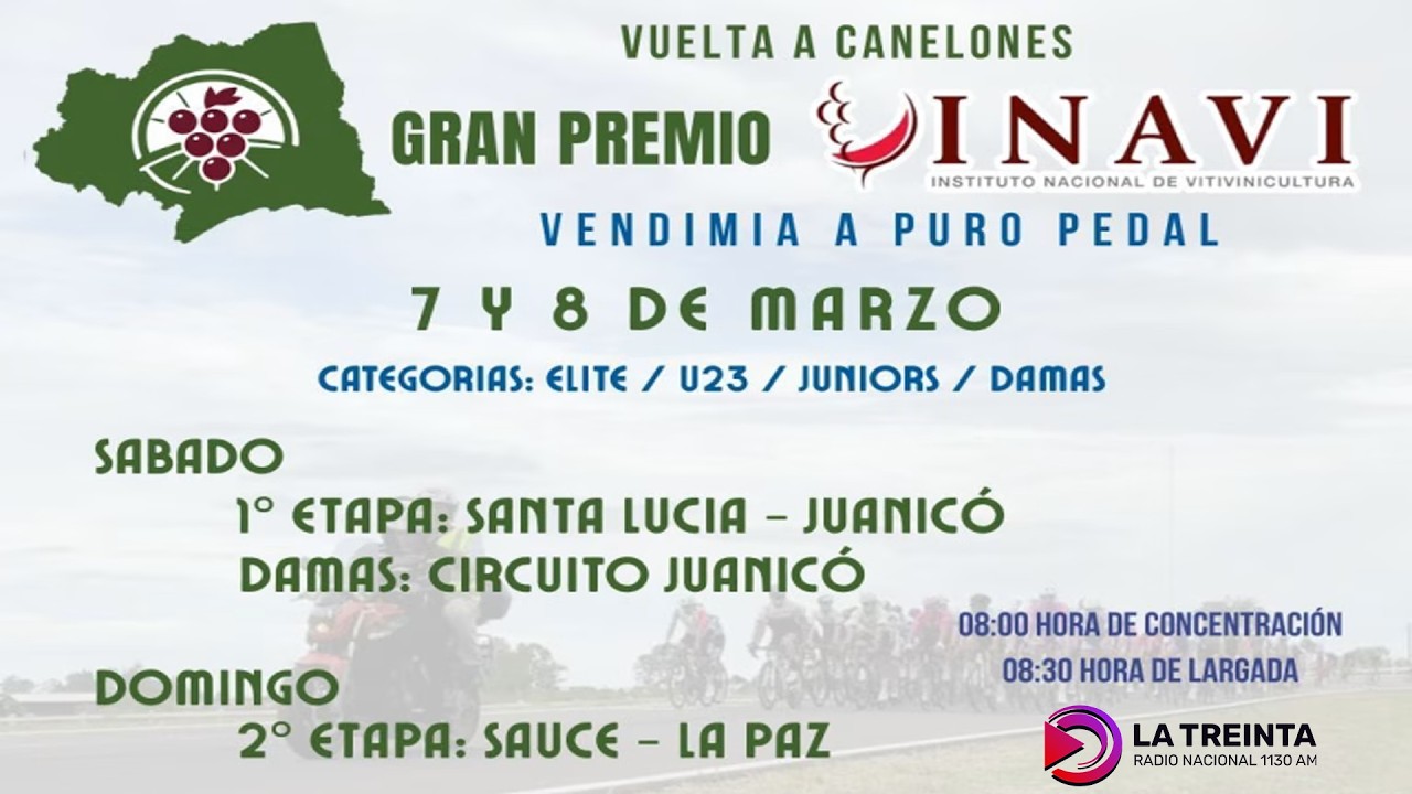 VUELTA A CANELONES 2026 - ETAPA 1 - Ciclismo en la 30