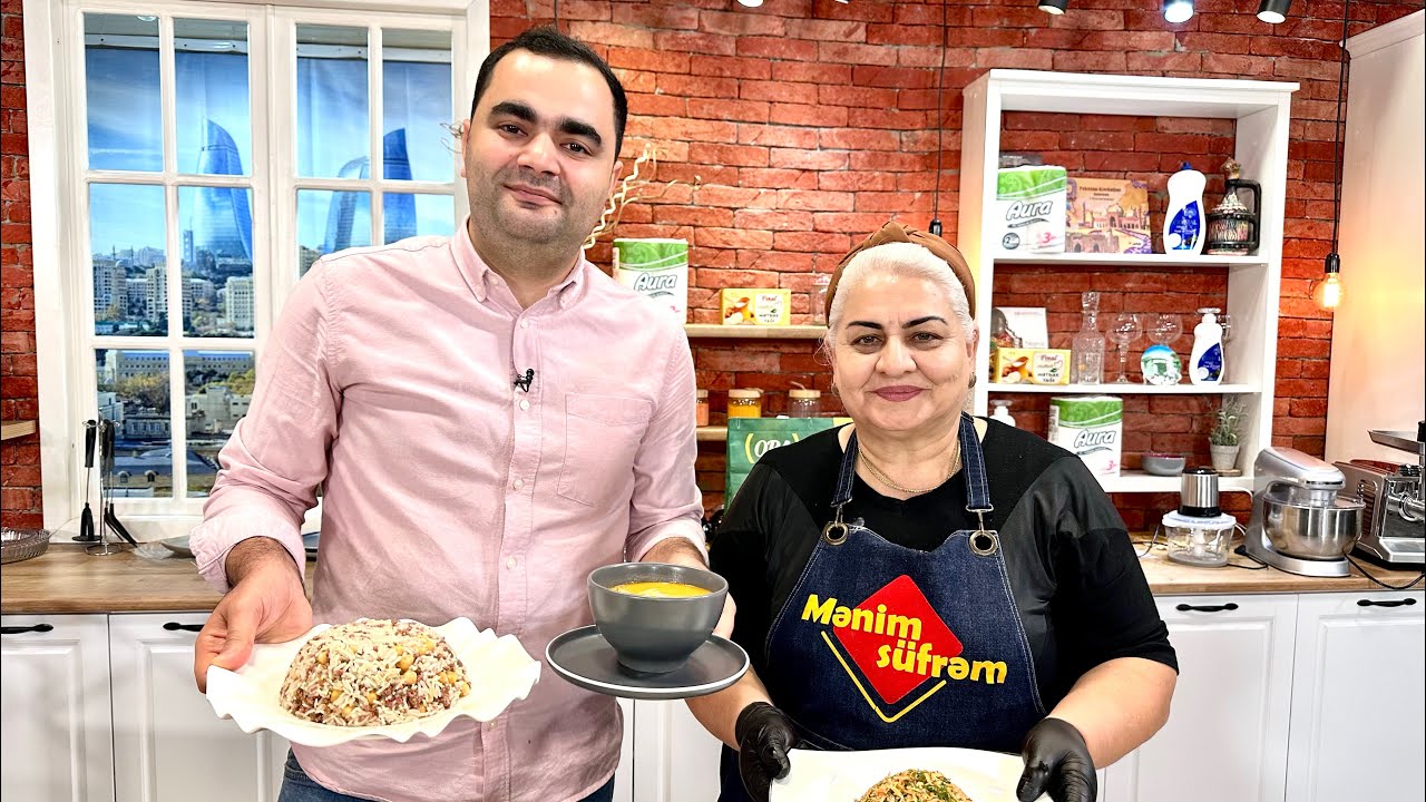 Mənim s&uuml;frəm - Noxudlu plov, pomidor şorbası və k&ouml;k salatı