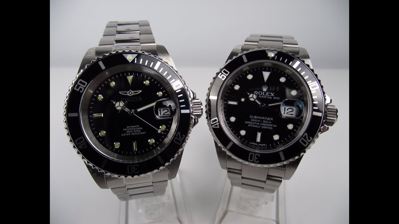 Invicta Pro Diver 8926OB vs Rolex Submariner Date 16610 4K Watch Review