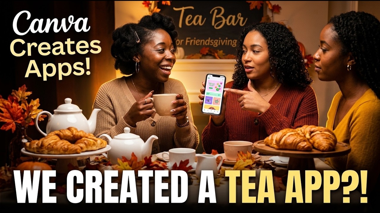Learn AI With Me - Day 3 - Friendsgiving App Built With Canva AI