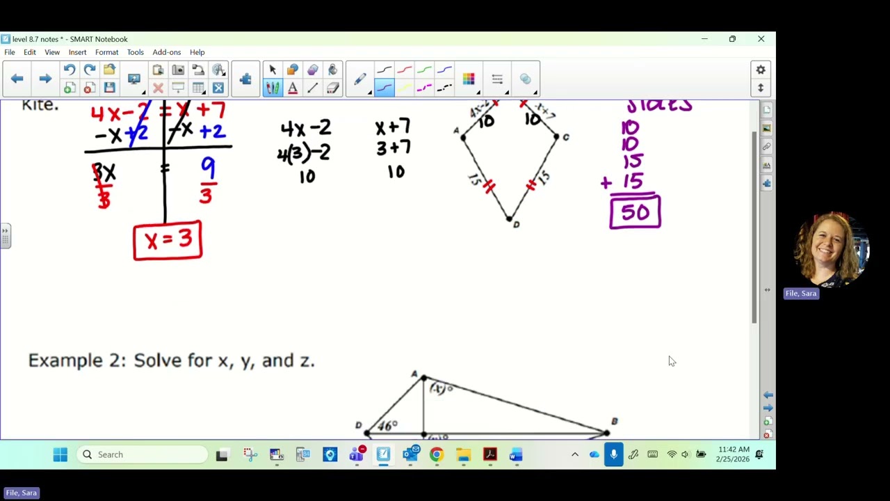 level geometry - 8.7 notes - kites