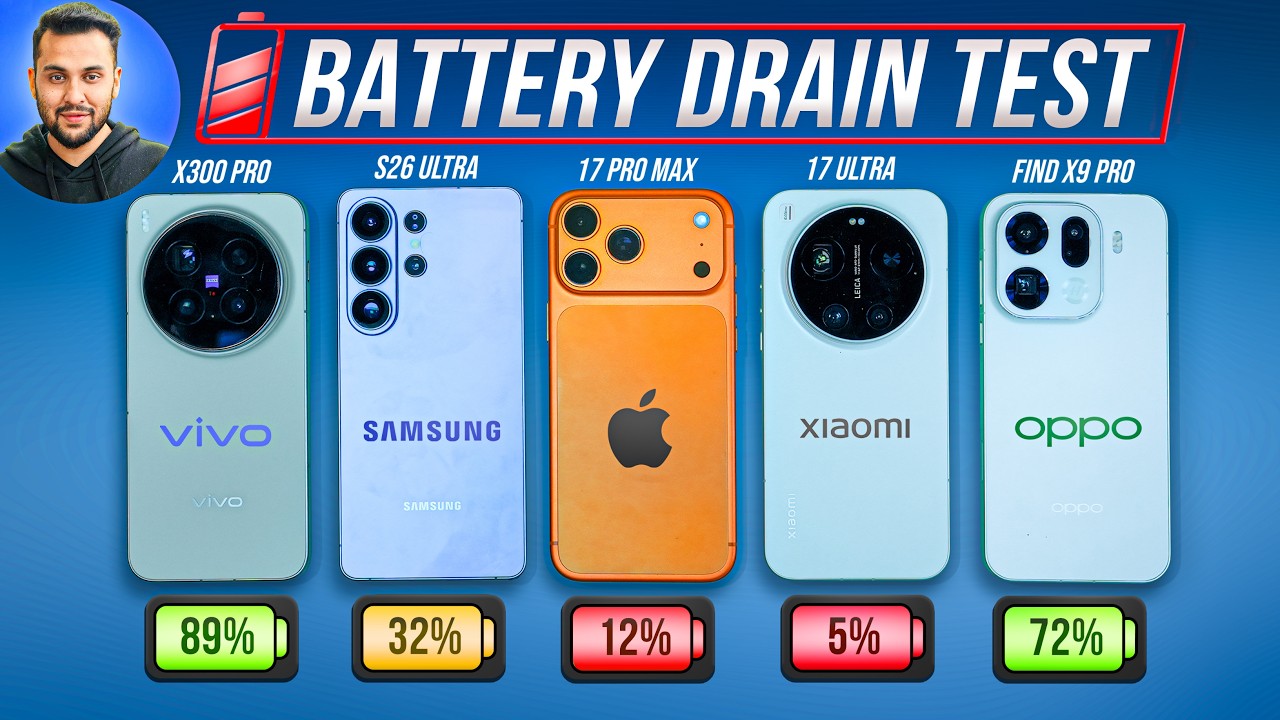 Ultimate Flagship Phone Battery DRAIN Test! - 2026 !