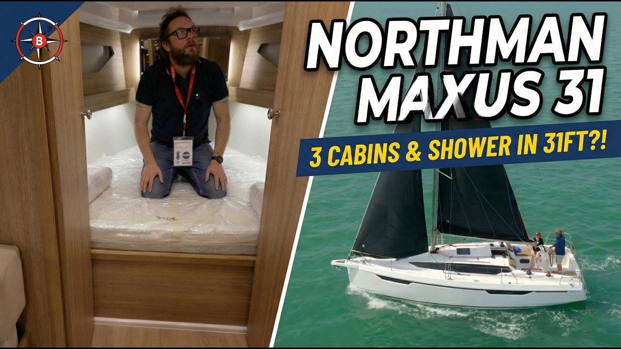 3 Cabins + Shower in 31ft?! Northman Maxus 31 Tour (Boot 2026)