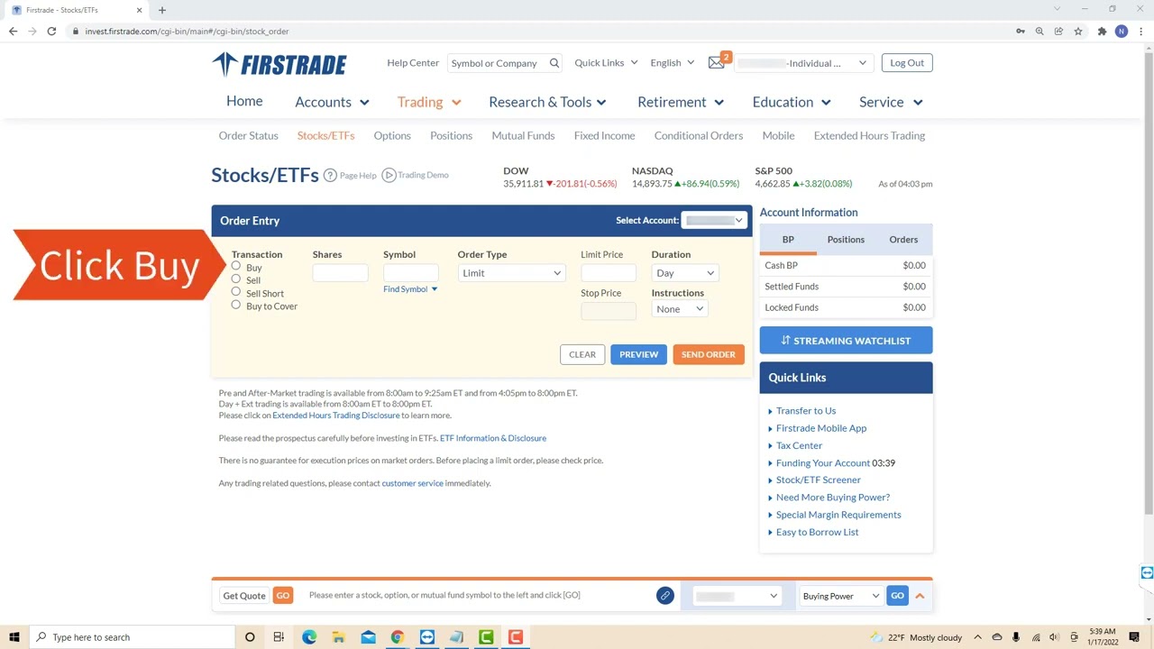 How to Buy Stocks on Firstrade