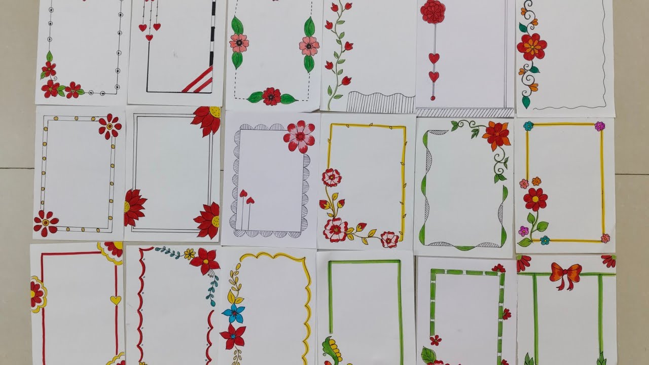 Border Designs/Border design for project/Project work designs/Assignment front page design handmade