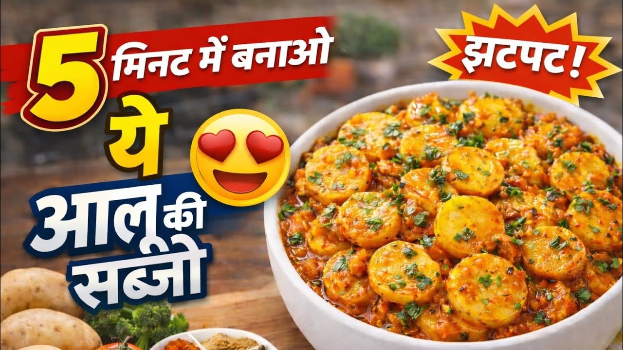 आलू की सब्जी 5 मिनट में झटपट तैयार