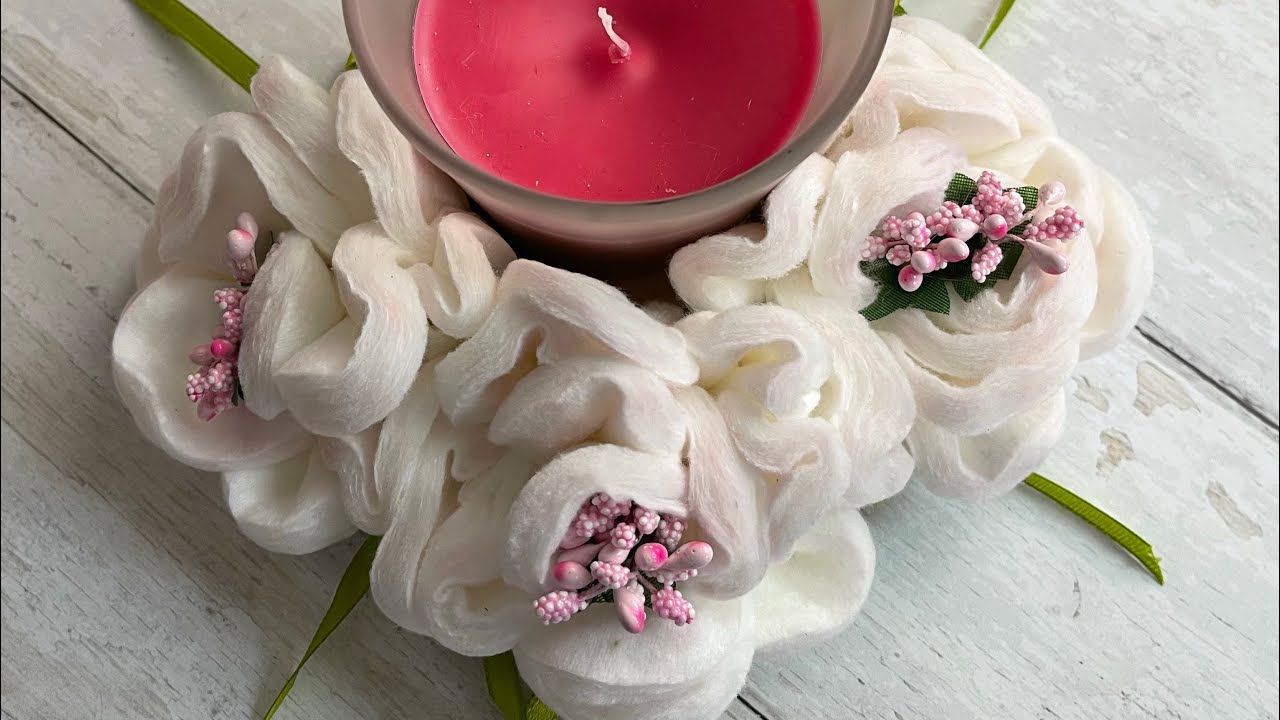 TUTORIAL ROSE CON DISCHETTI DI COTONE SUPER FACILI