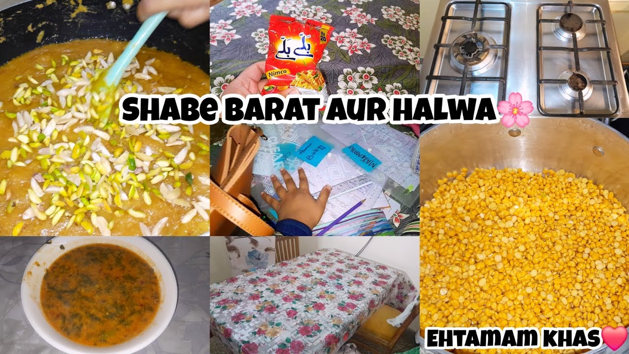 Shab-e-barat ka khas ehtamam🌸||chane ki daal ka special halwa recpie||moong daal palak||ANDAILYDIARY