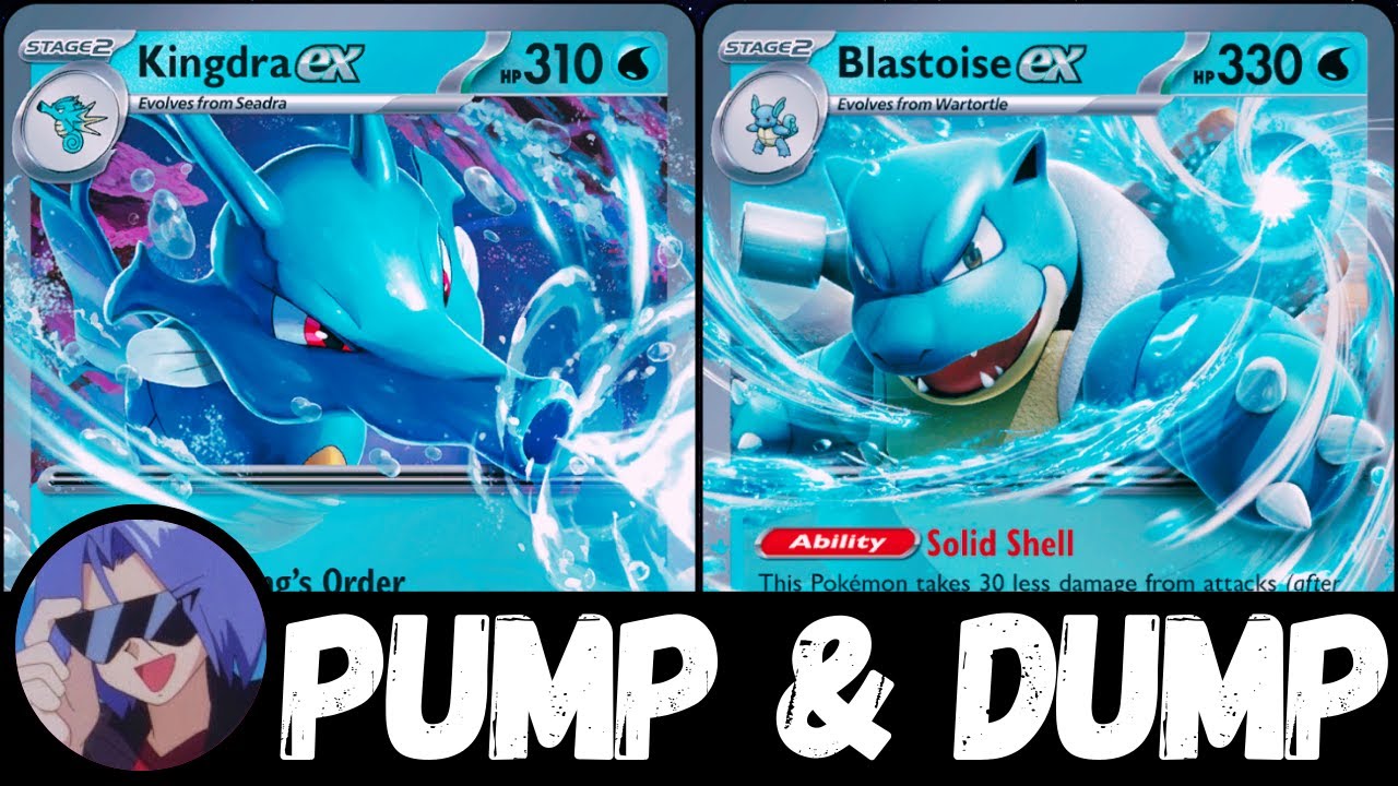Kingdra ex + Blastoise ex Deck || Pokémon TCG Live || Surging Sparks