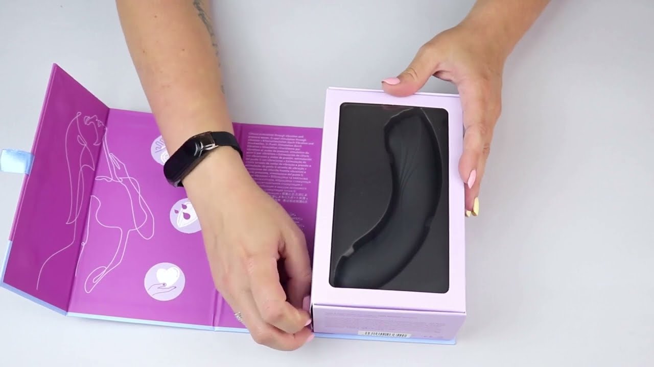 Вакуумный стимулятор с вибрацией Satisfyer Curvy Trinity 4 Black #sexshop