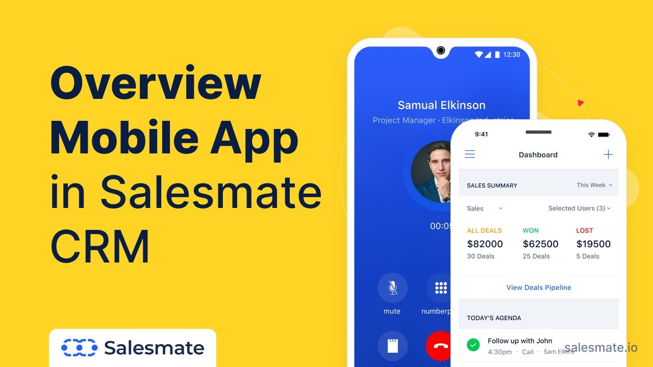 Overview Mobile App in Salesmate CRM - The Freedom of Selling