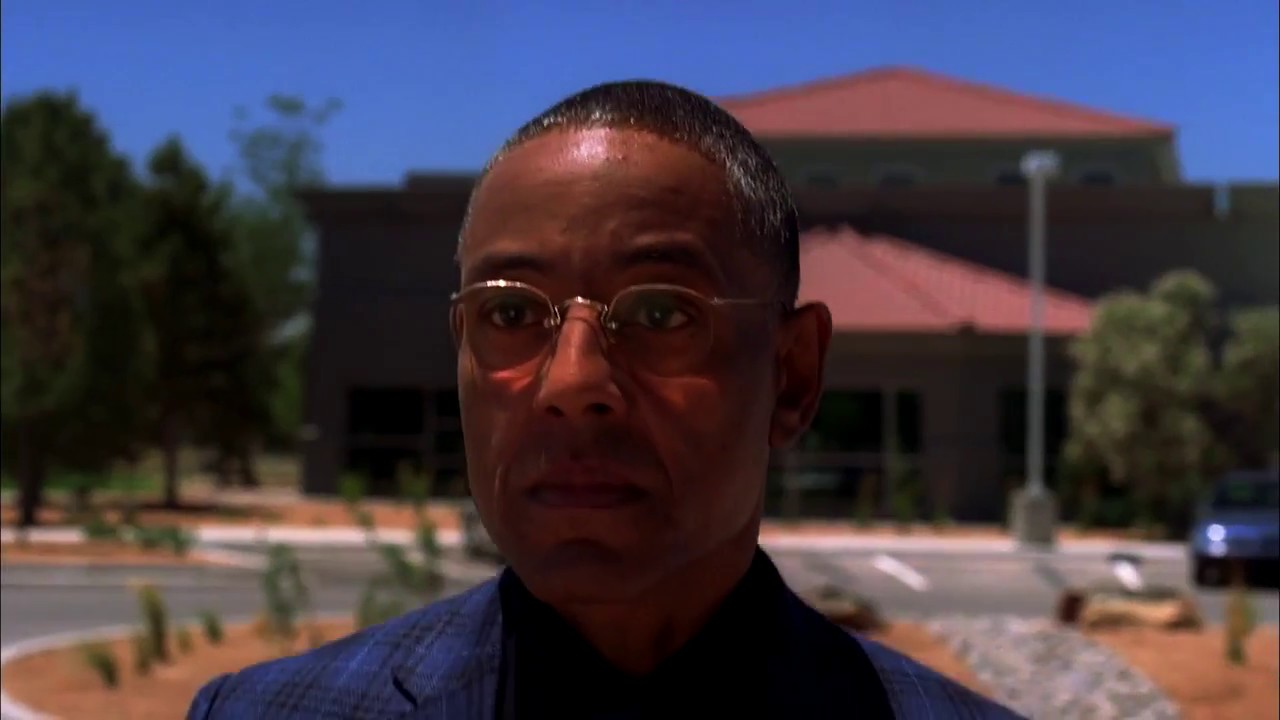 Gus Fring Walking Towards His Death