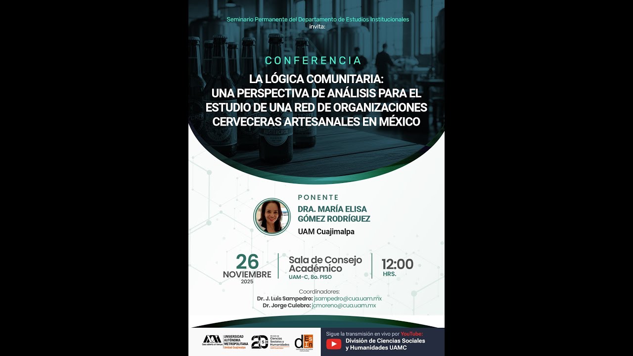 Conferencia: La lógica comunitaria | Dra. María Elisa Gómez Rodríguez