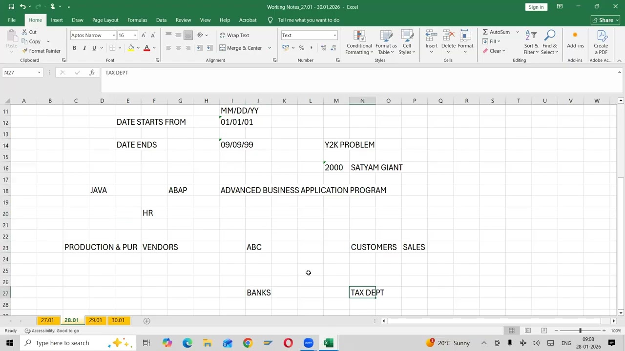 SAP FICO S/4 HANA INTRODUCTION SESSION_0 STB00029_28.01.2026