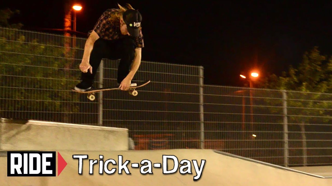 How-To Skateboarding: Early Grab Ollie With Fritz Mead