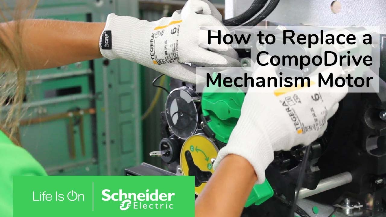 How to Replace a CompoDrive Mechanism Motor in SF6-free MV | Schneider Electric Support